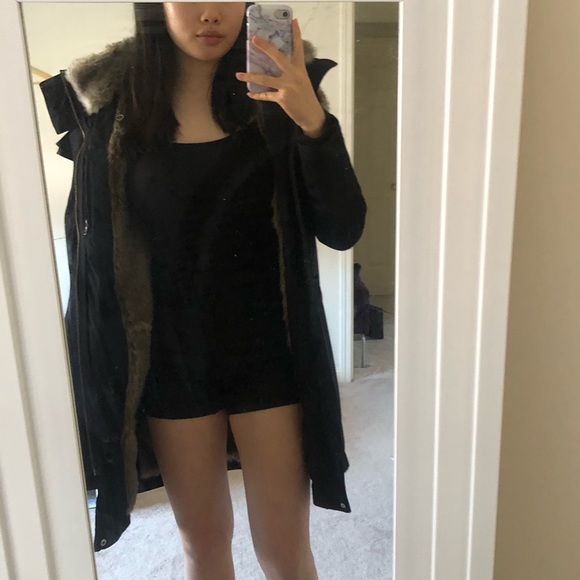 Black TNA Down Jacket - Picture 5 of 7